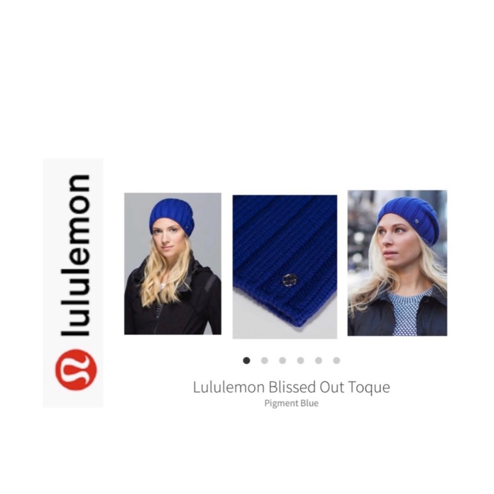 LuLuLemon Blissed Out Toque/ Winter Hat/Beanie. Cobalt Blue